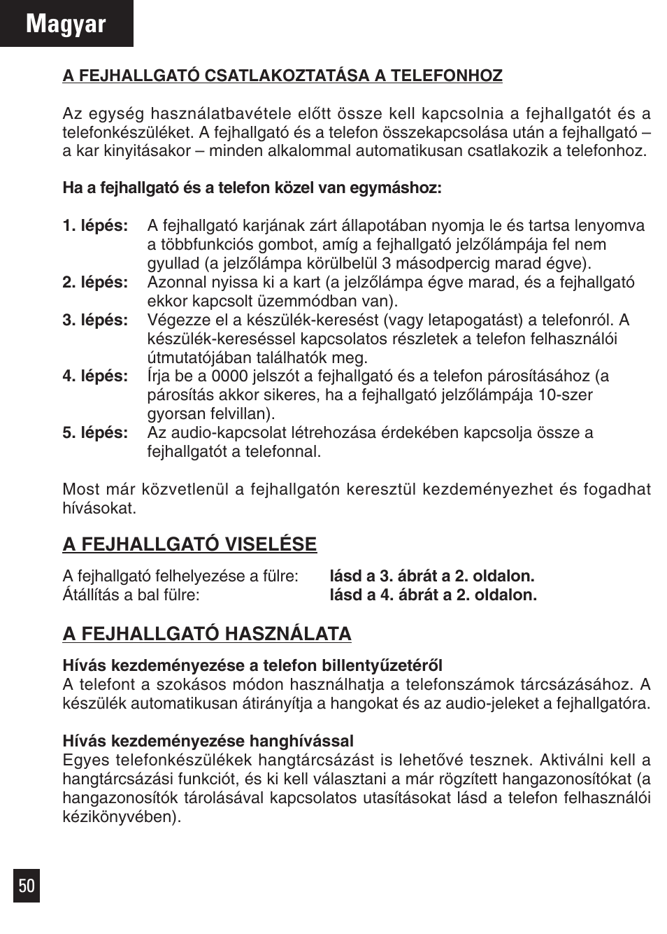 Magyar | Motorola Bluetooth User Manual | Page 53 / 84