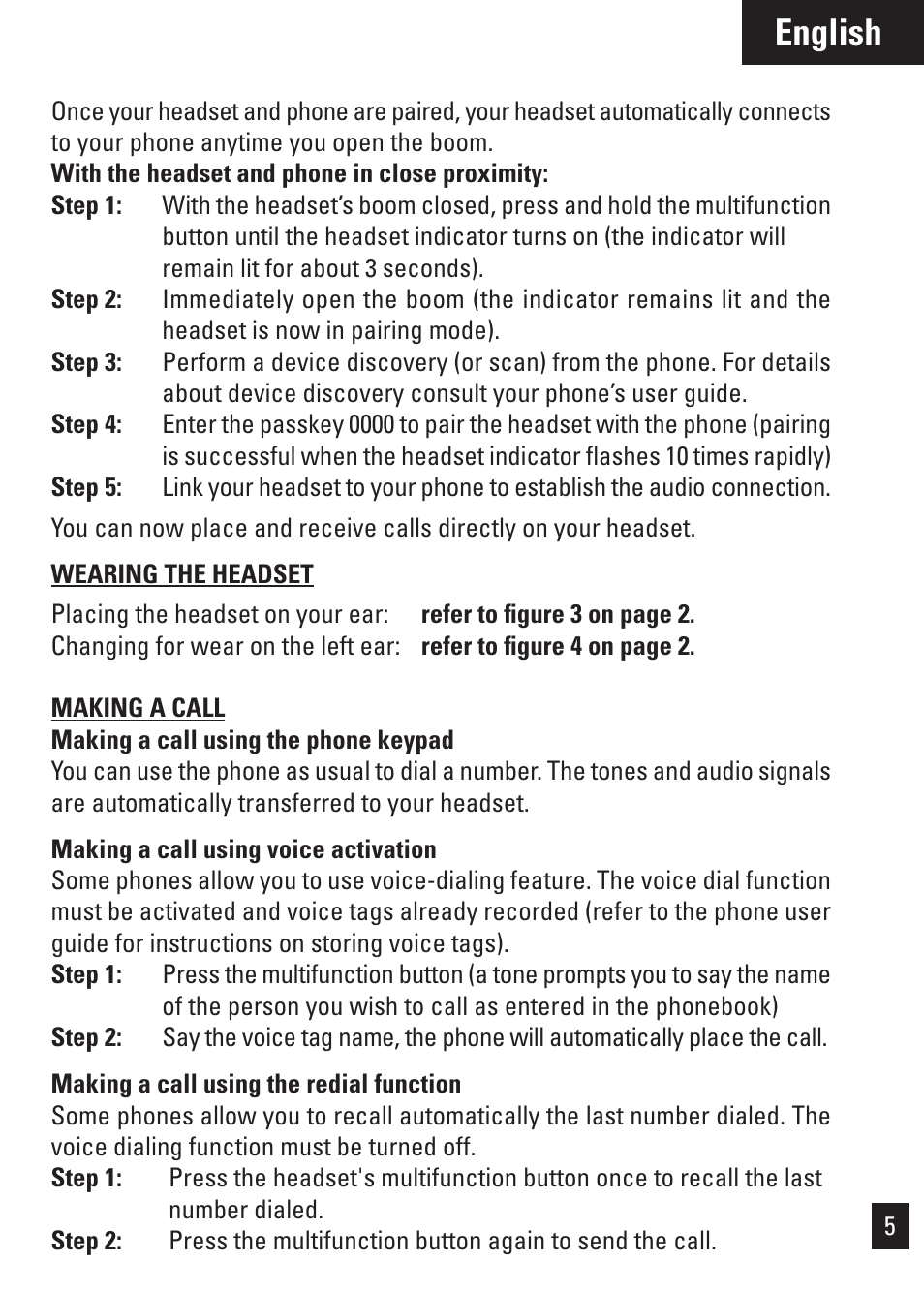 English | Motorola Bluetooth User Manual | Page 8 / 84