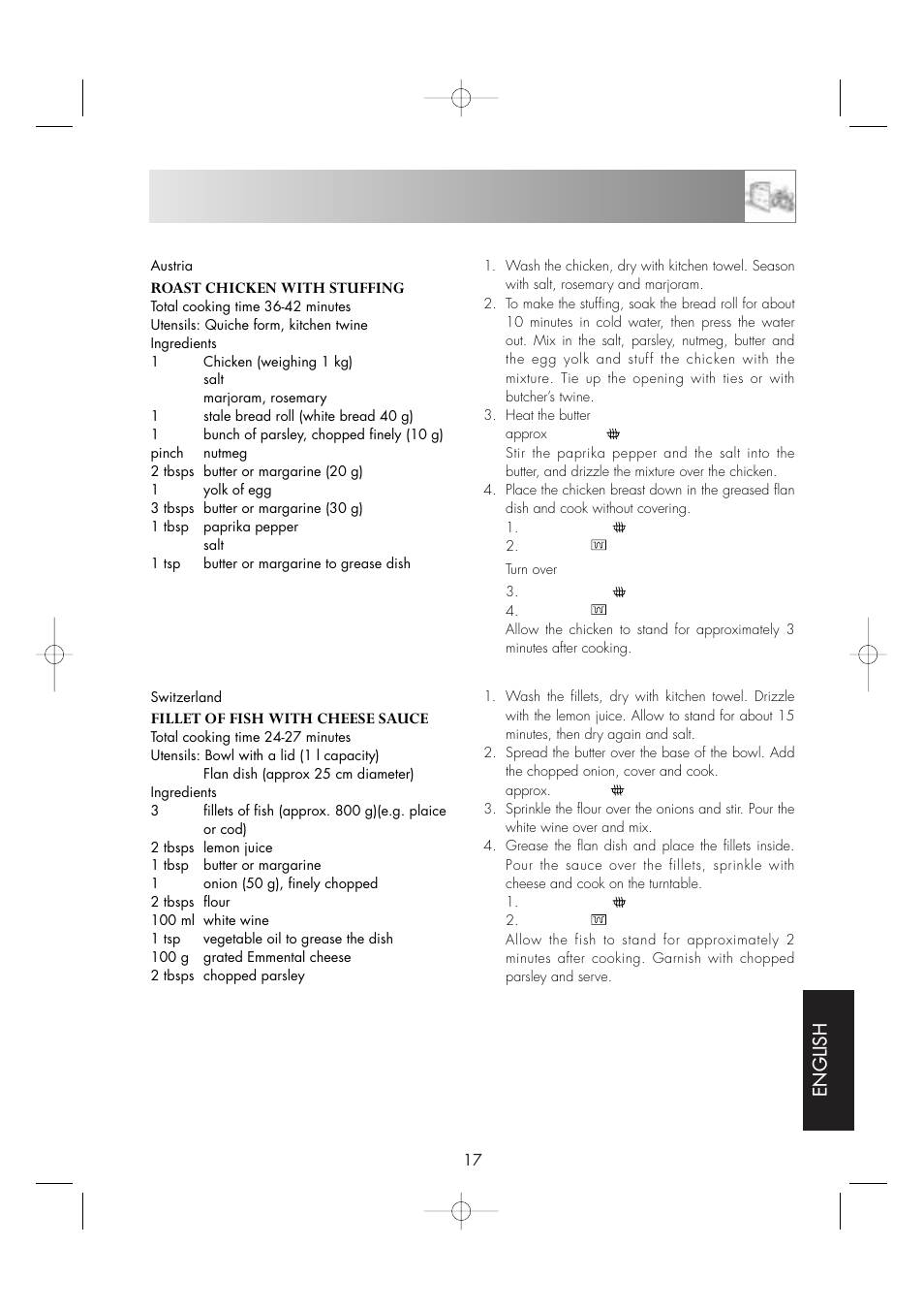 Grill cooking, English | Sharp ENGLISH R-605 User Manual | Page 19 / 30