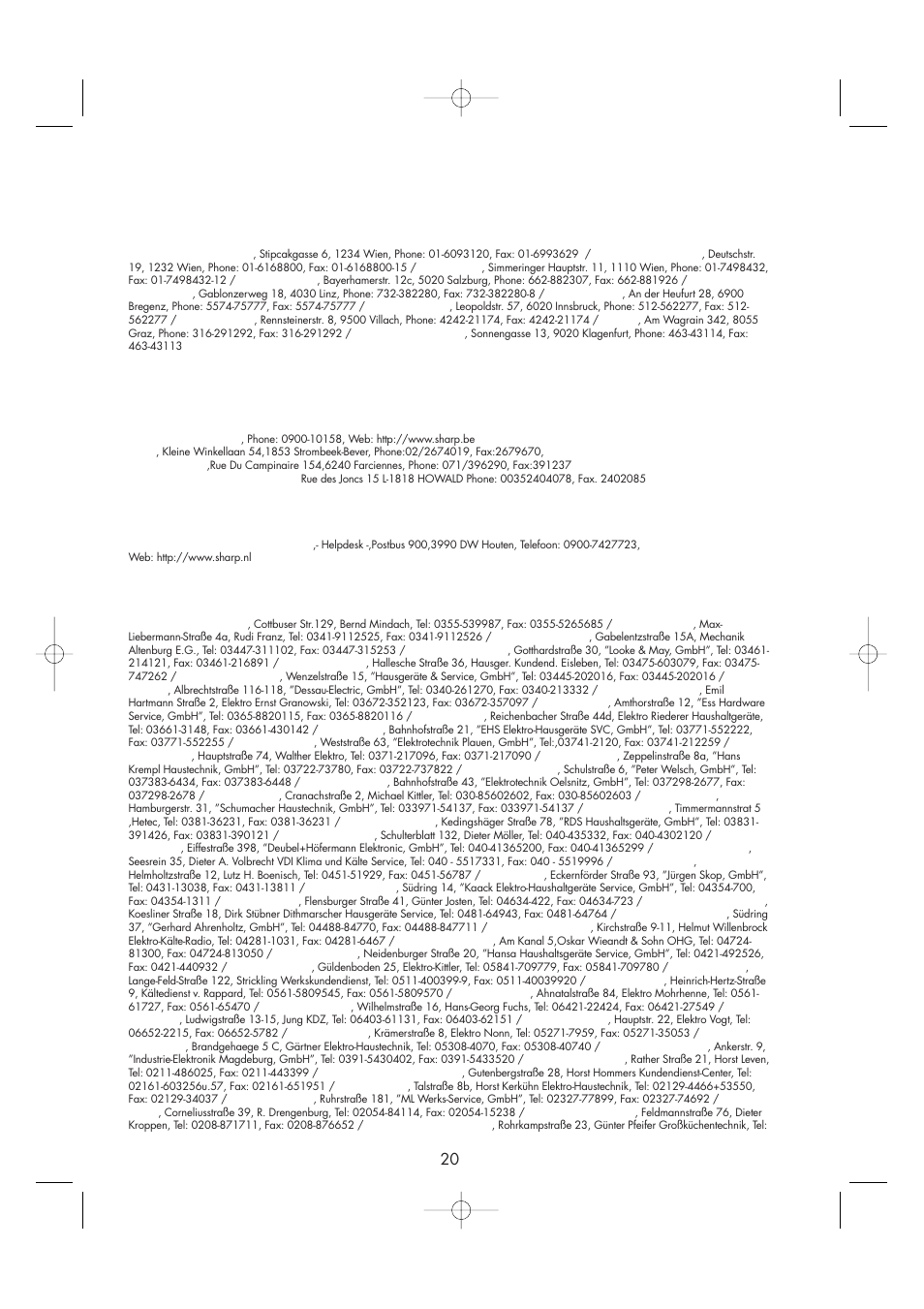 Sharp ENGLISH R-605 User Manual | Page 22 / 30