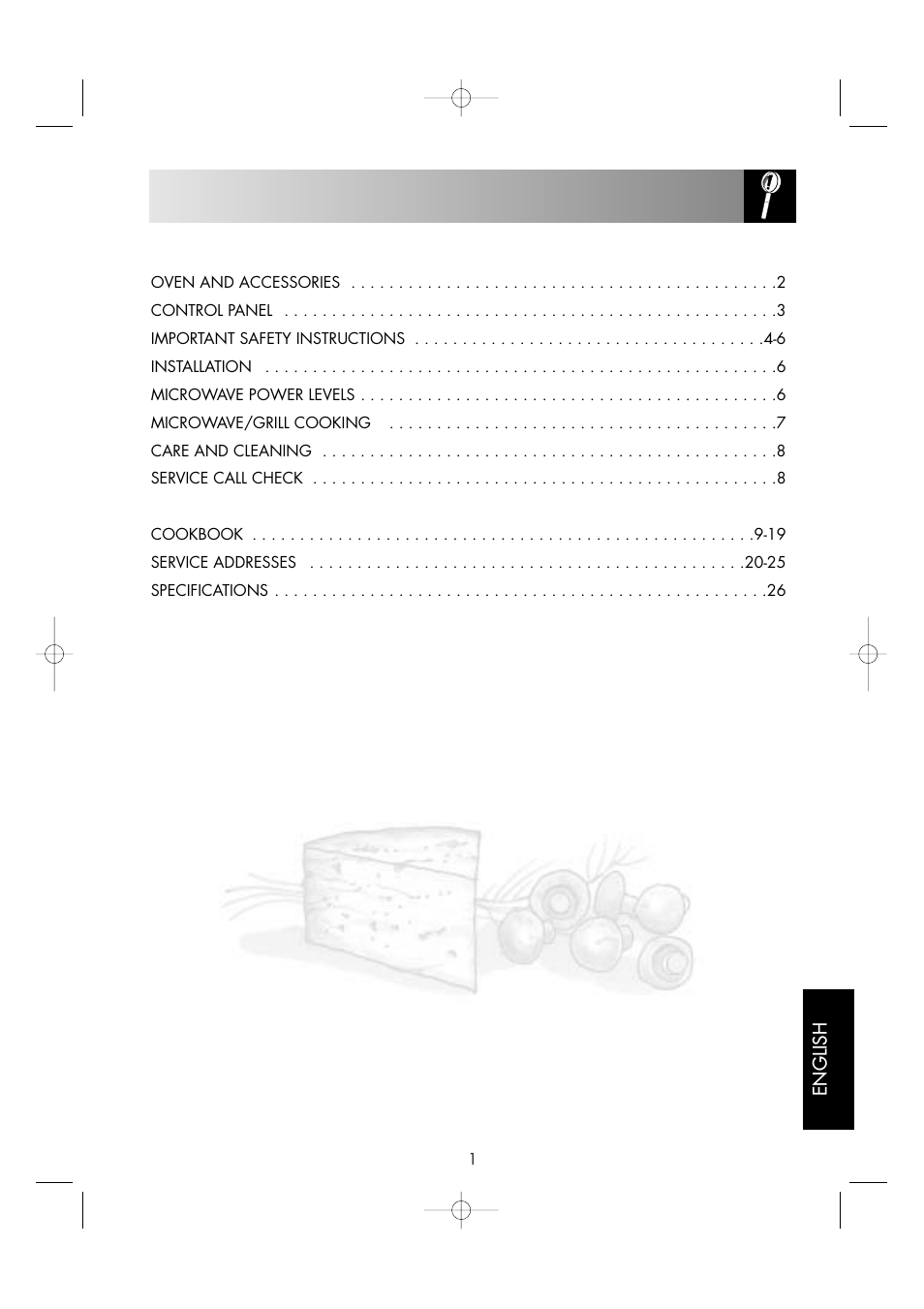 Sharp ENGLISH R-605 User Manual | Page 3 / 30
