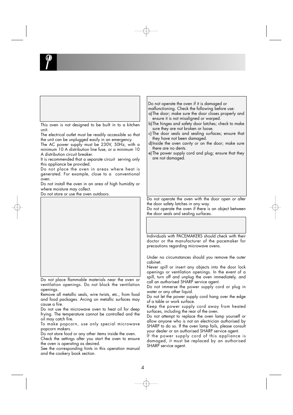 Important safety instructions | Sharp ENGLISH R-605 User Manual | Page 6 / 30