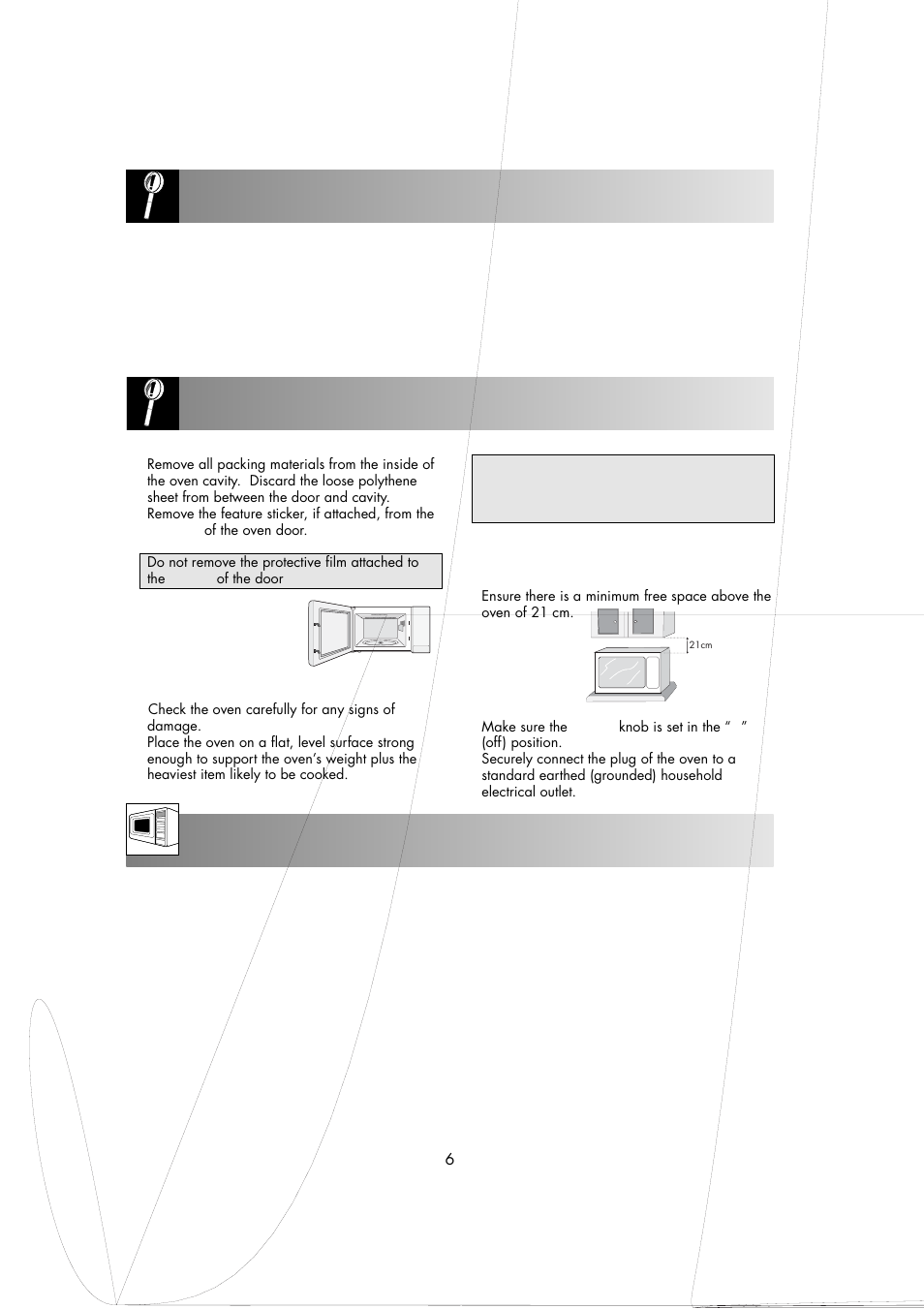 Microwave power levels, Important safety instructions installation | Sharp ENGLISH R-605 User Manual | Page 8 / 30