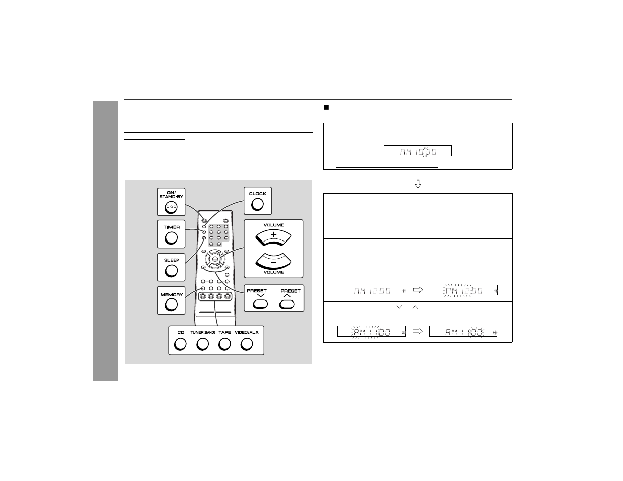 Timer and sleep operation | Sharp XL-E80 User Manual | Page 24 / 32