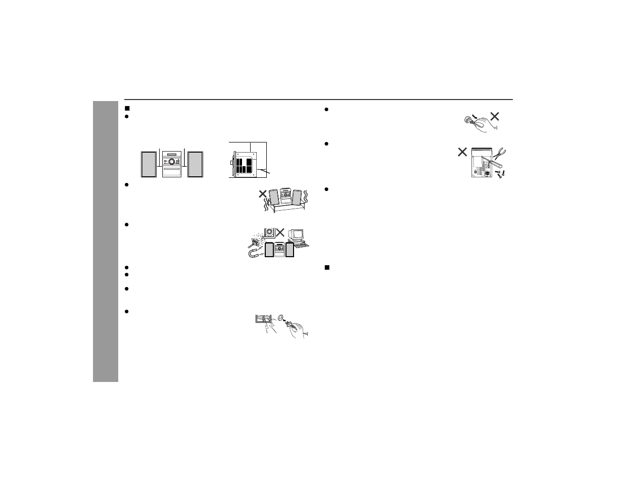 Precautions, Ge neral inf orm ation | Sharp XL-E80 User Manual | Page 6 / 32