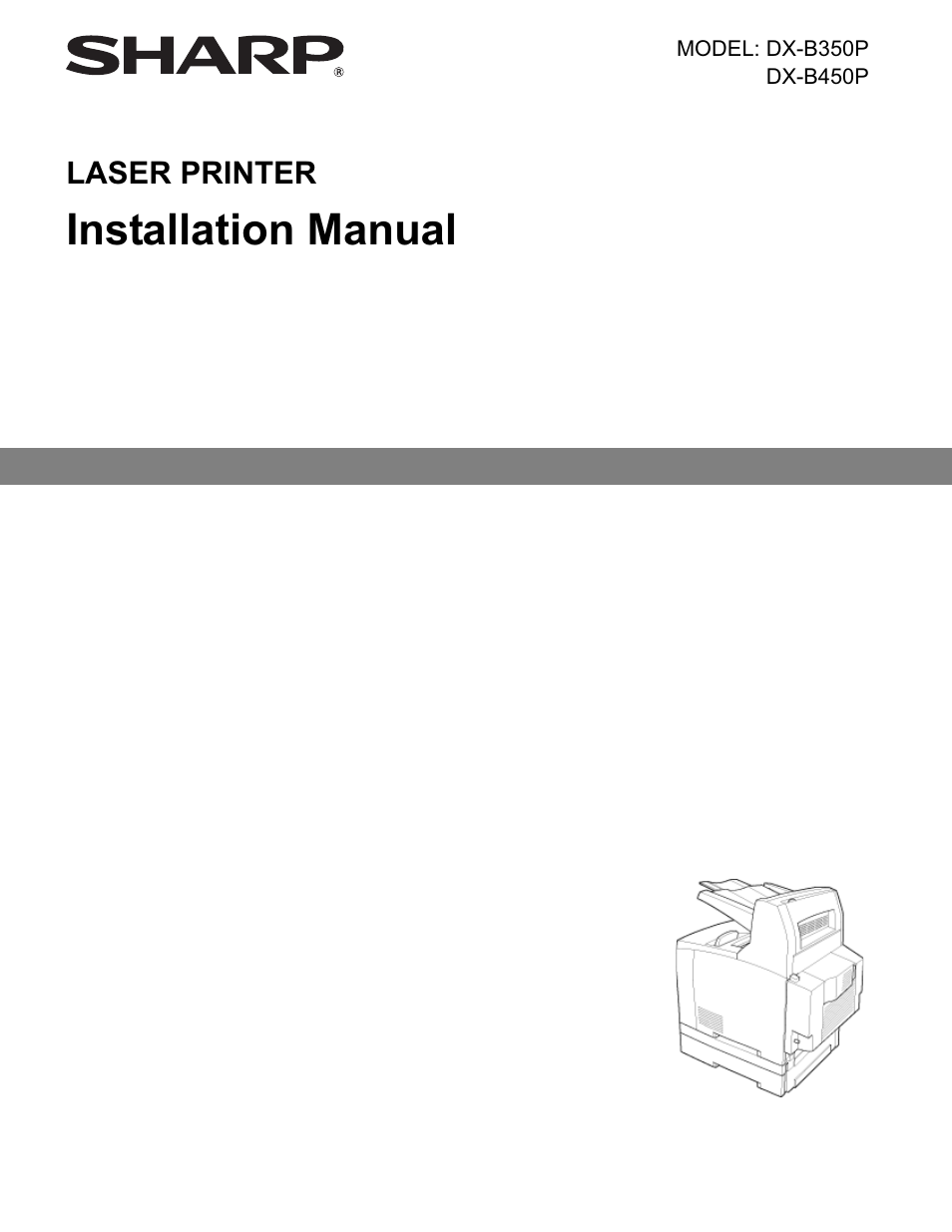 Sharp DX-B350P User Manual | 28 pages