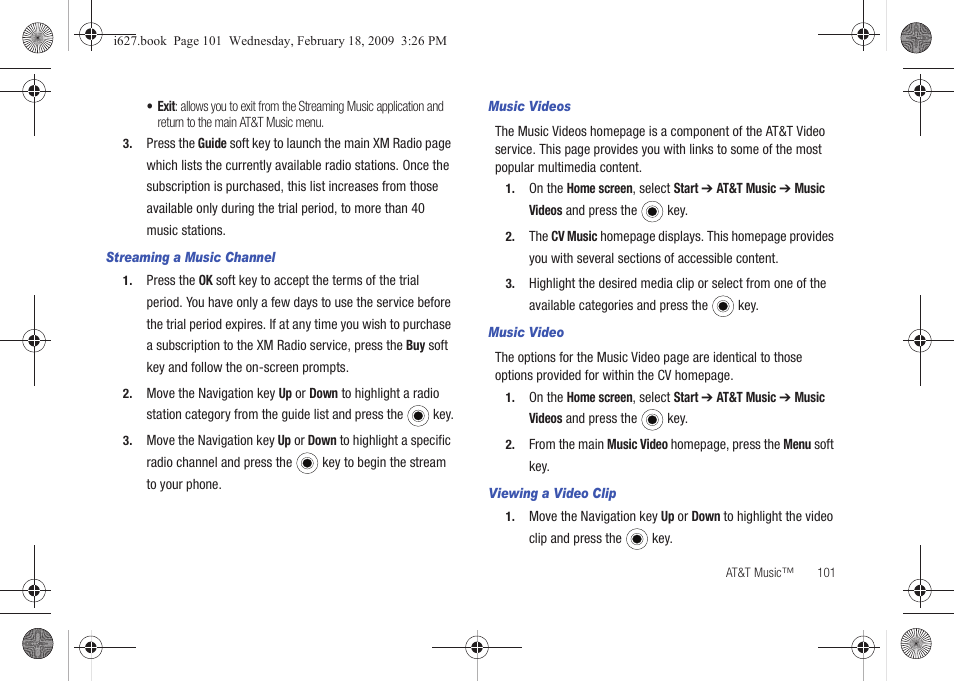 Sharp SGH-I627 User Manual | Page 105 / 156