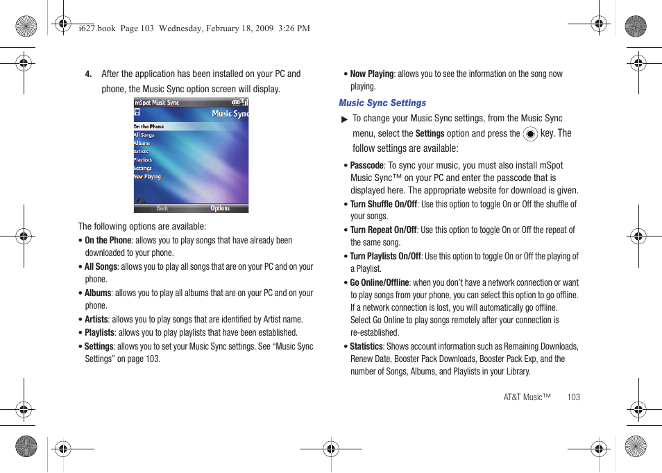 Sharp SGH-I627 User Manual | Page 107 / 156