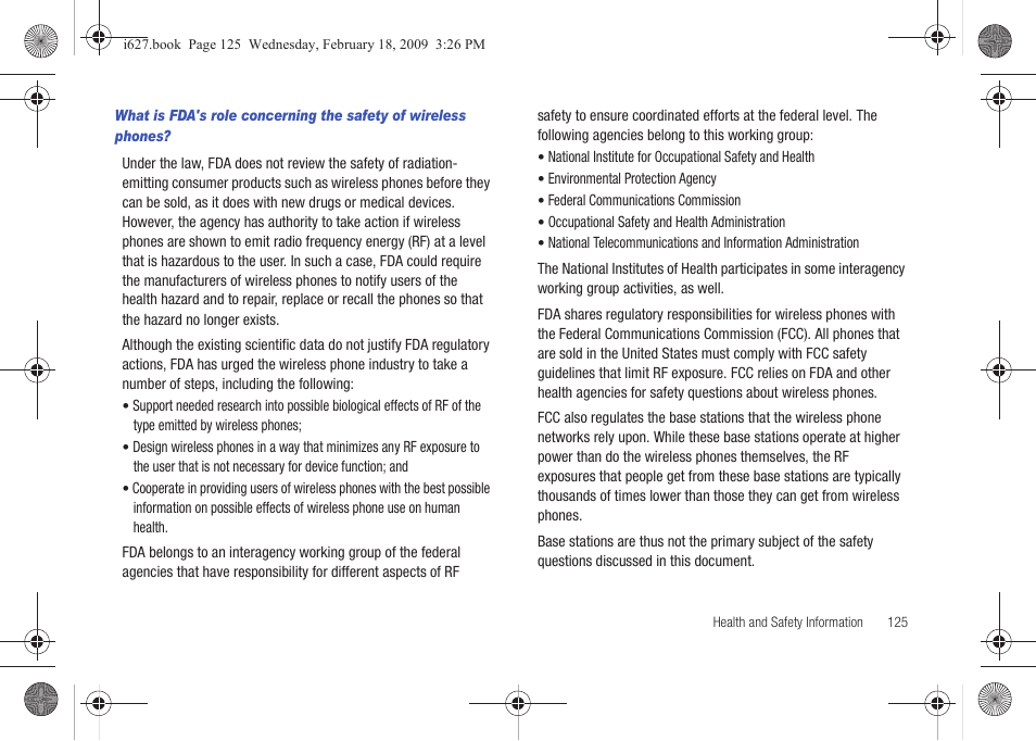 Sharp SGH-I627 User Manual | Page 129 / 156