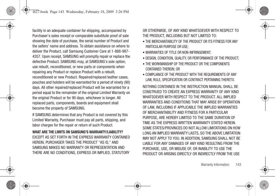 Sharp SGH-I627 User Manual | Page 147 / 156