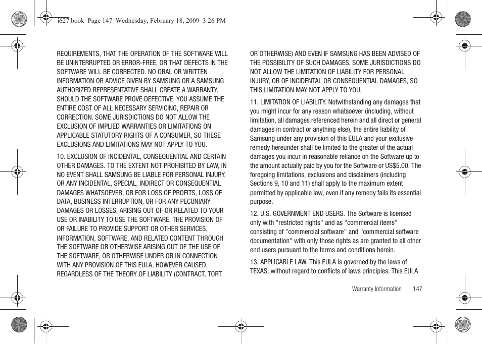 Sharp SGH-I627 User Manual | Page 151 / 156
