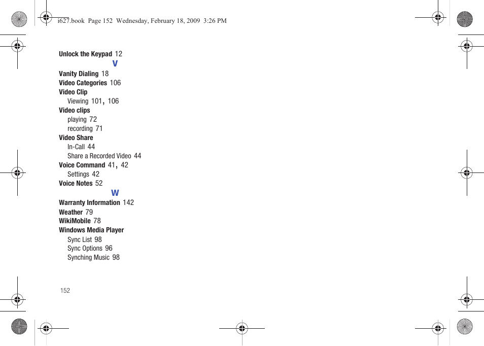 Sharp SGH-I627 User Manual | Page 156 / 156