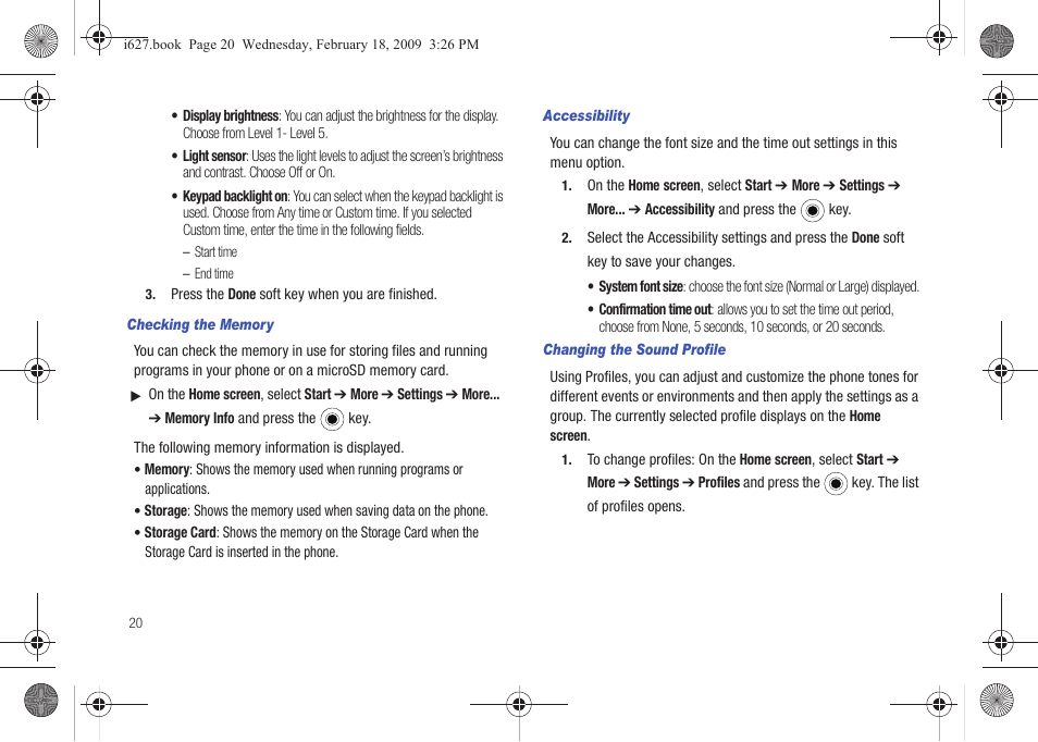 Sharp SGH-I627 User Manual | Page 24 / 156