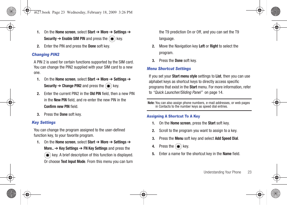 Sharp SGH-I627 User Manual | Page 27 / 156