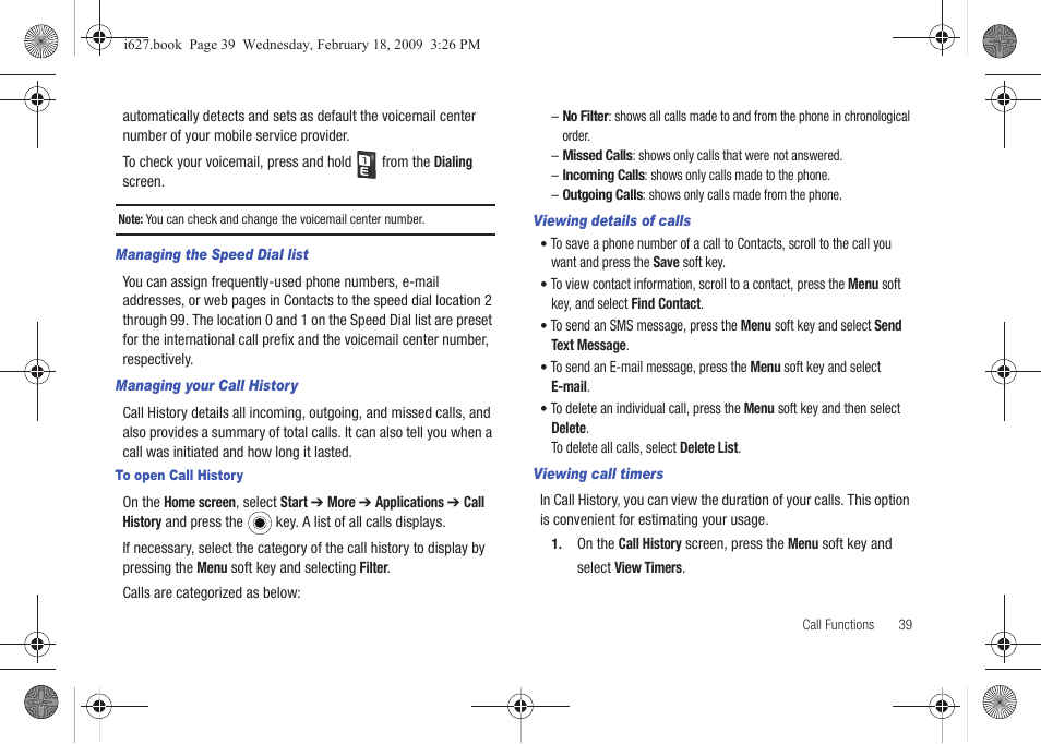 Sharp SGH-I627 User Manual | Page 43 / 156