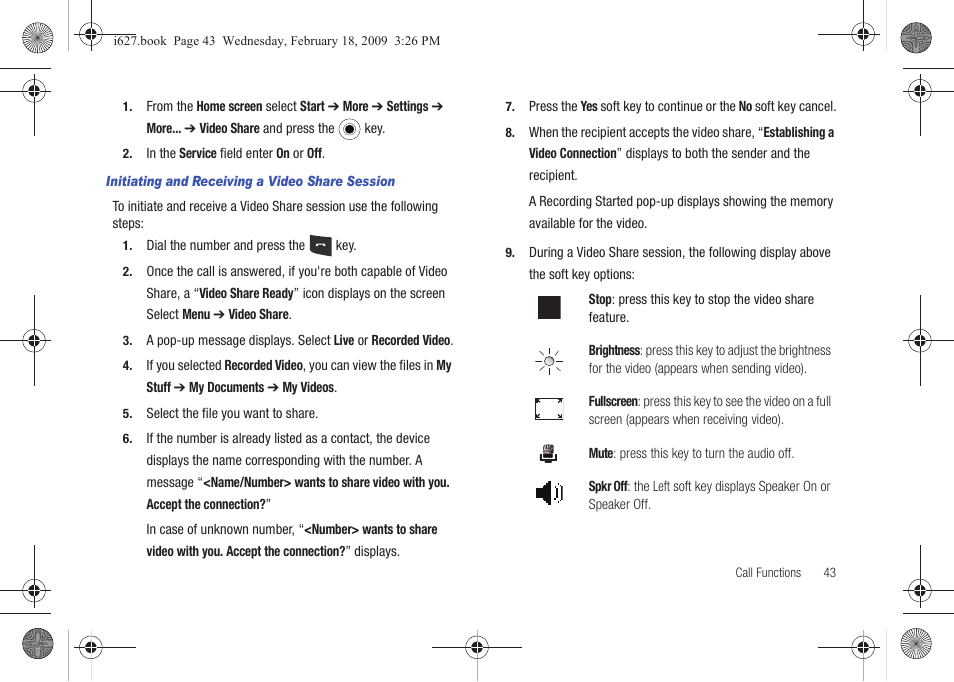 Sharp SGH-I627 User Manual | Page 47 / 156