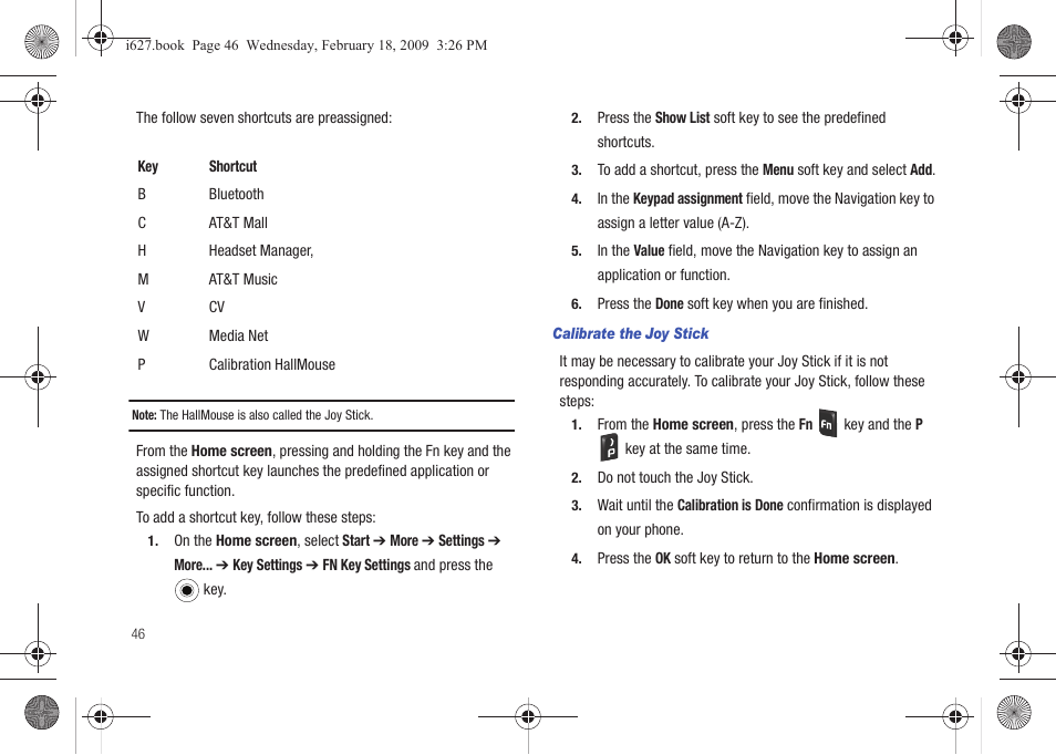 Sharp SGH-I627 User Manual | Page 50 / 156