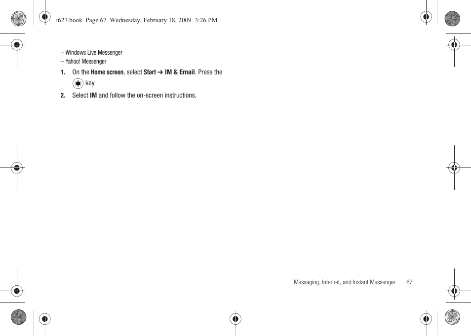 Sharp SGH-I627 User Manual | Page 71 / 156