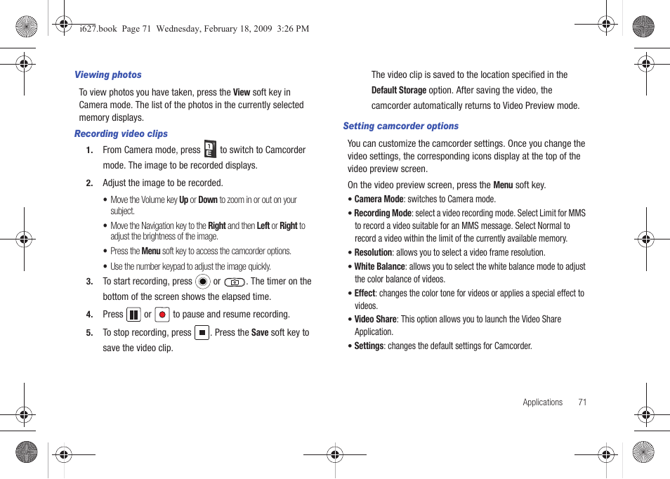 Sharp SGH-I627 User Manual | Page 75 / 156