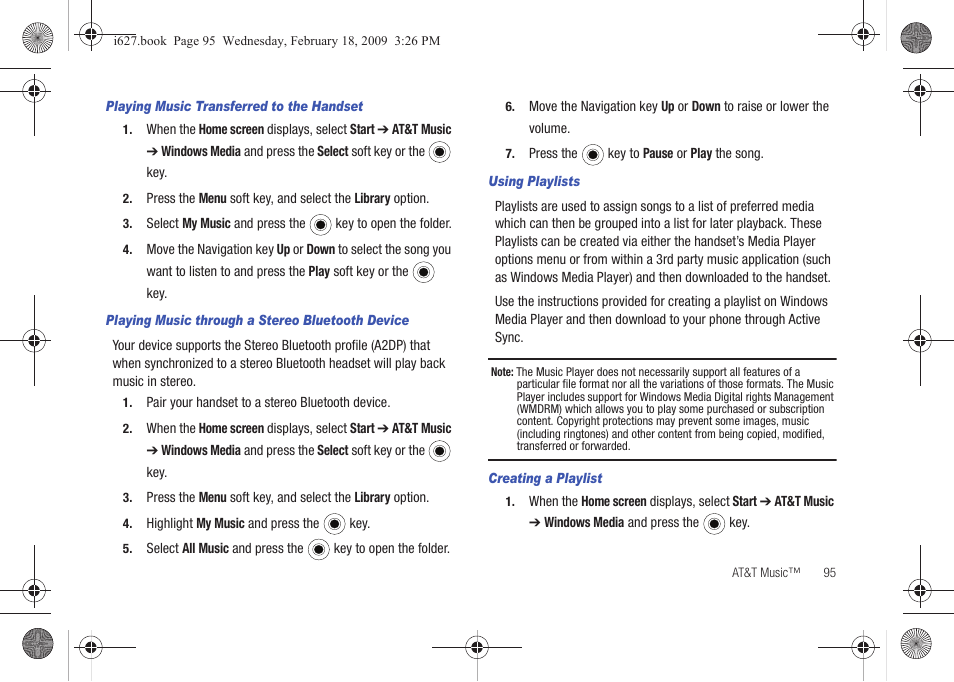 Sharp SGH-I627 User Manual | Page 99 / 156