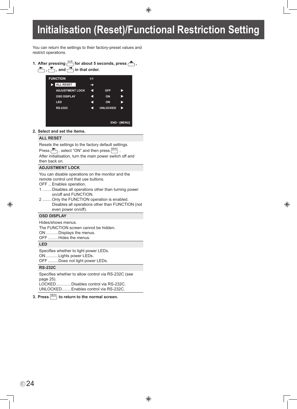 Sharp PN-465E User Manual | Page 26 / 38