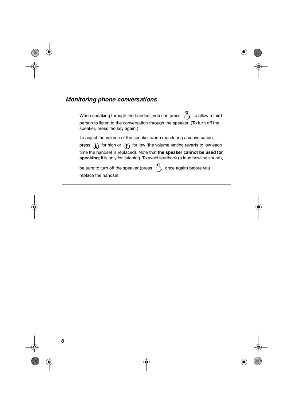 Monitoring phone conversations | Sharp UX-P410 User Manual | Page 10 / 87