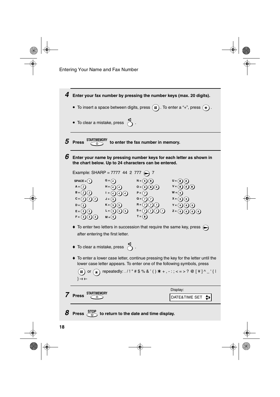 Sharp UX-P410 User Manual | Page 20 / 87