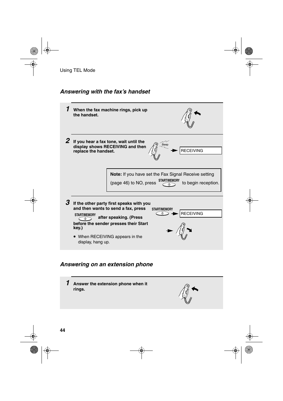 Sharp UX-P410 User Manual | Page 46 / 87