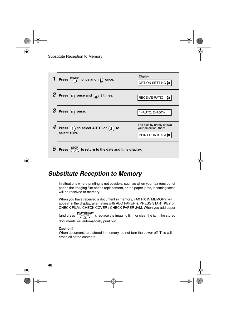 Sharp UX-P410 User Manual | Page 50 / 87