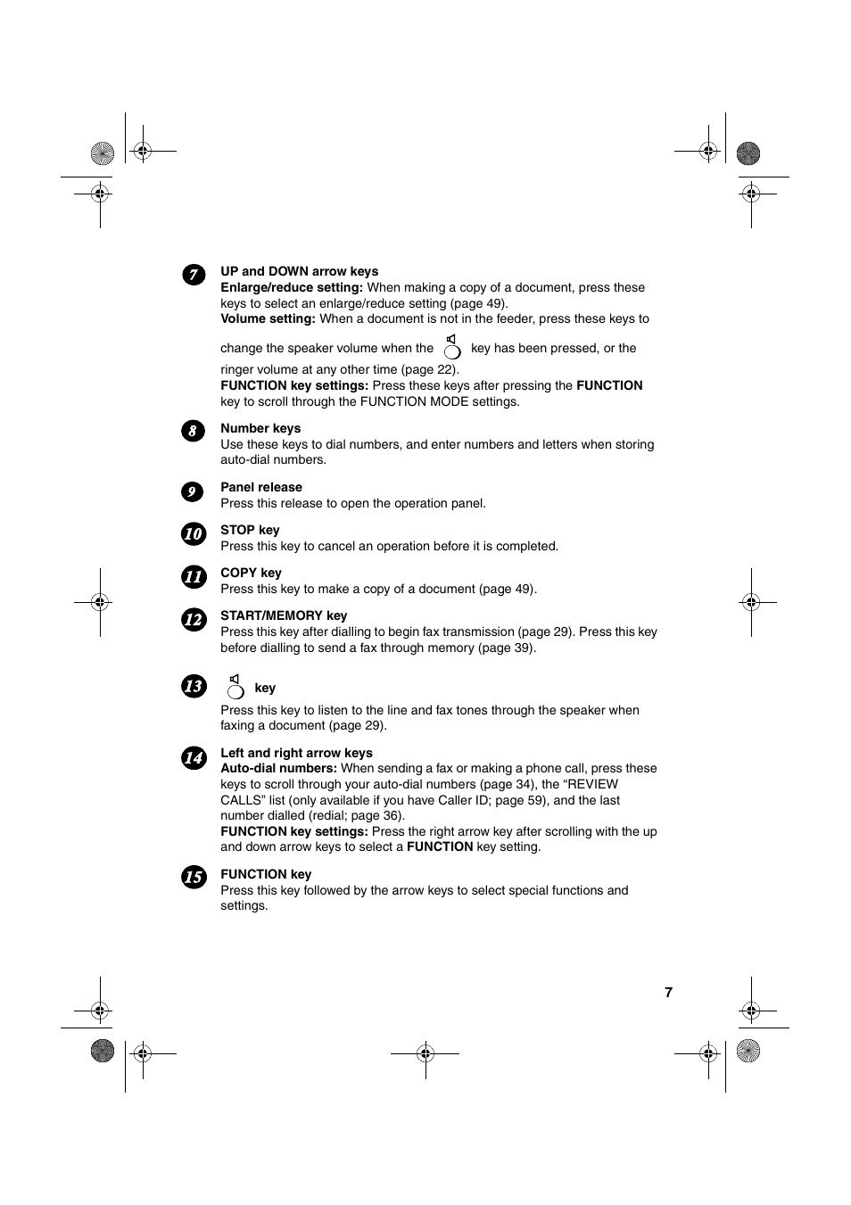 Sharp UX-P410 User Manual | Page 9 / 87