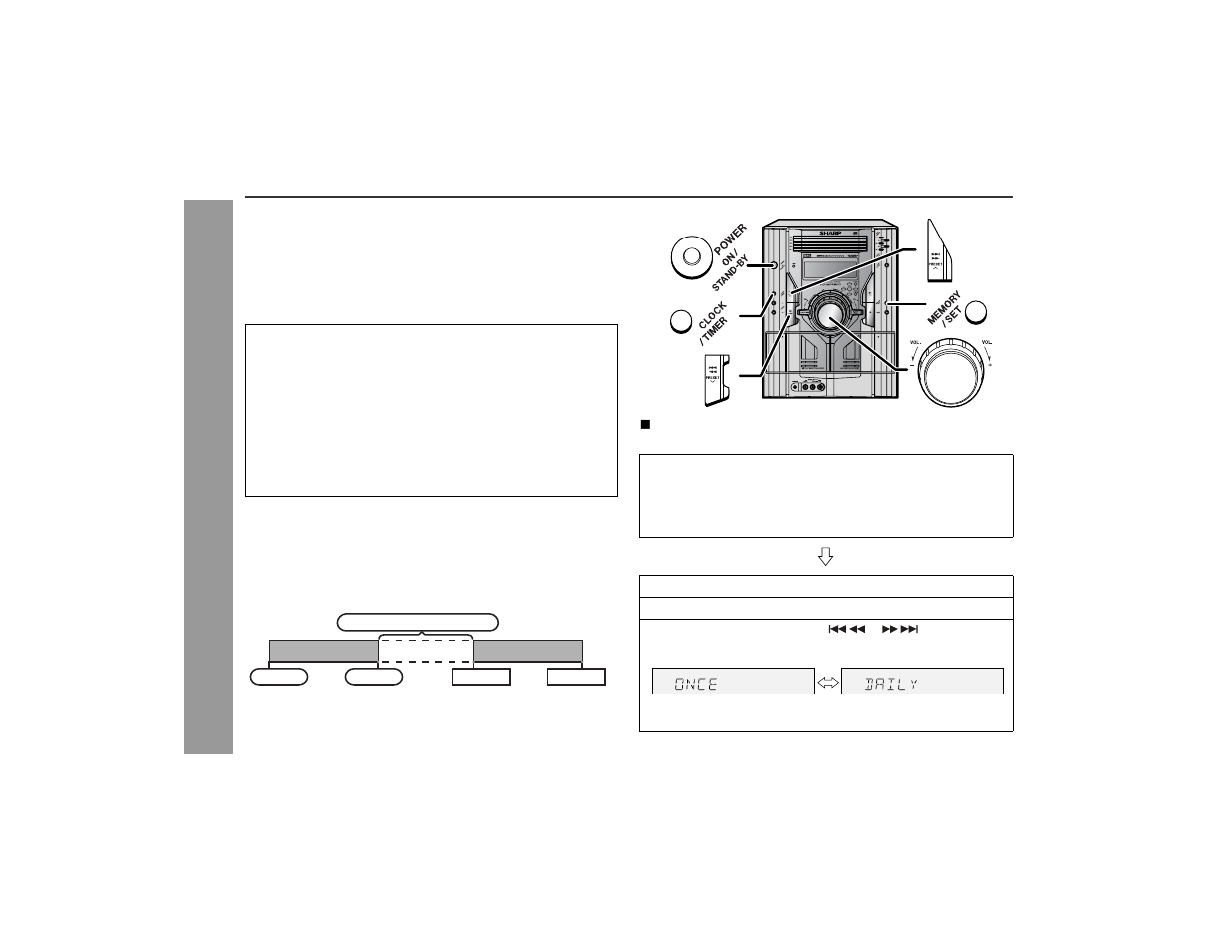 Timer and sleep operation | Sharp CD-MPS66 User Manual | Page 32 / 42