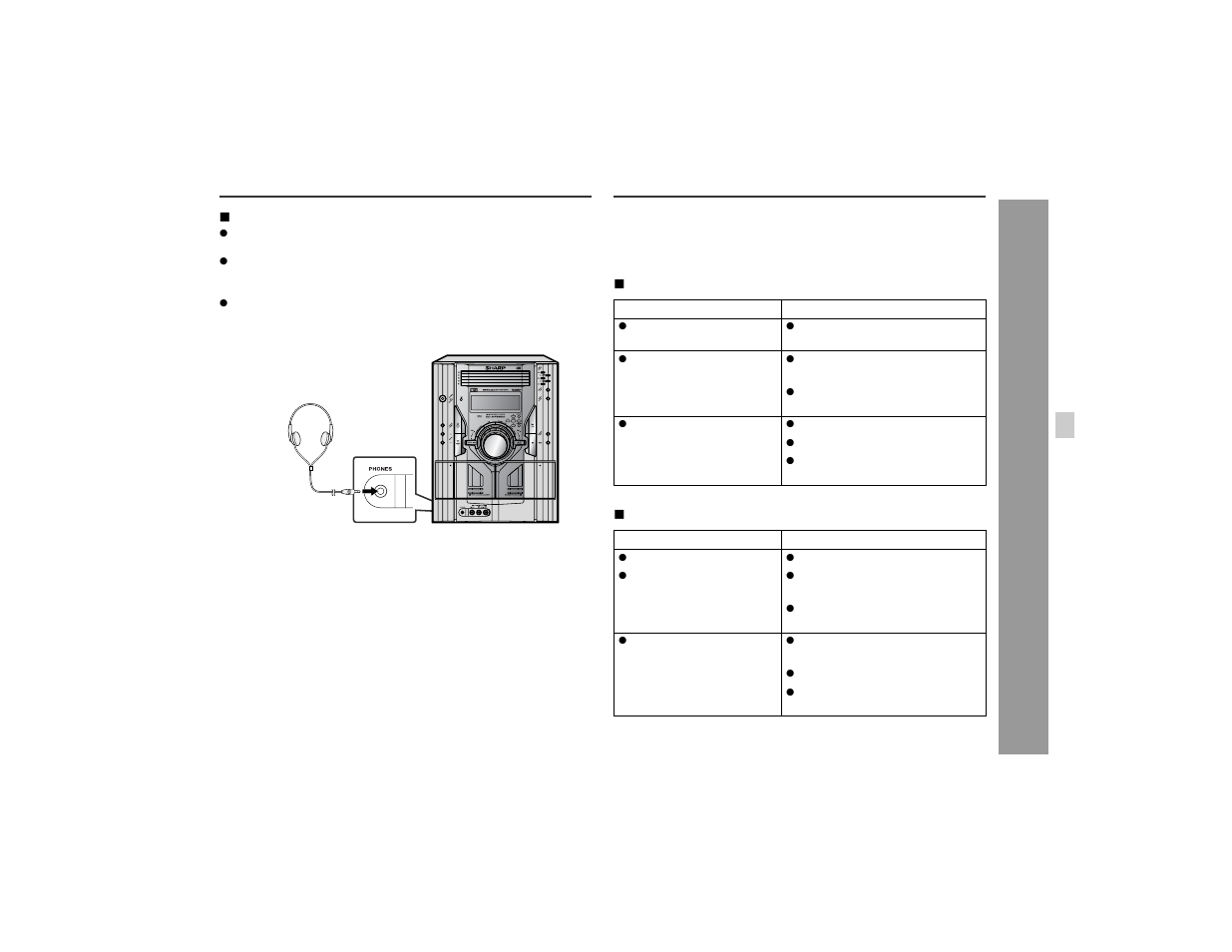 Troubleshooting chart, Re fe re nces | Sharp CD-MPS66 User Manual | Page 37 / 42