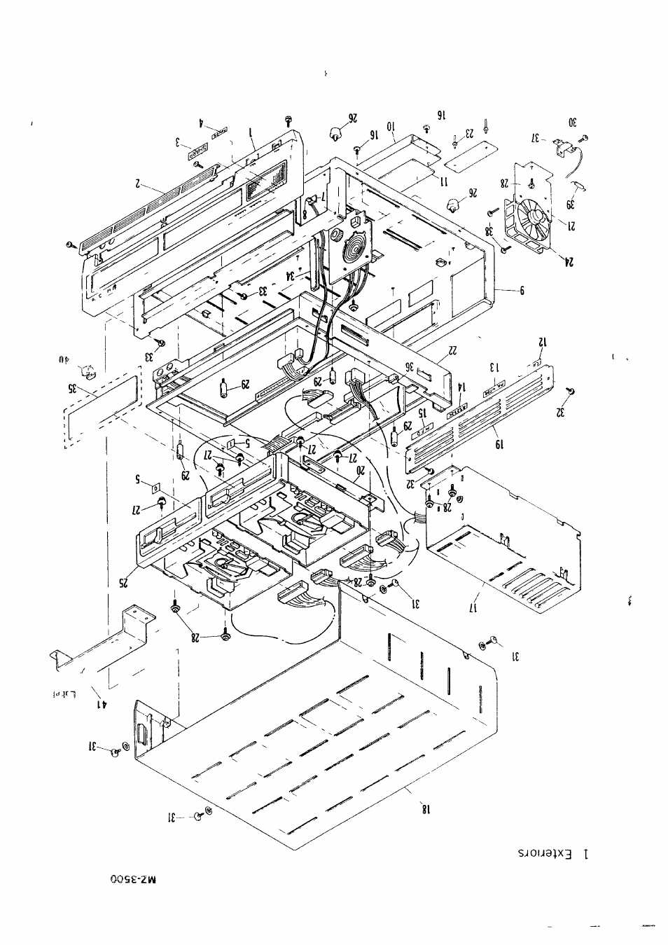 1 exteriors | Sharp MZ-3500 User Manual | Page 104 / 116