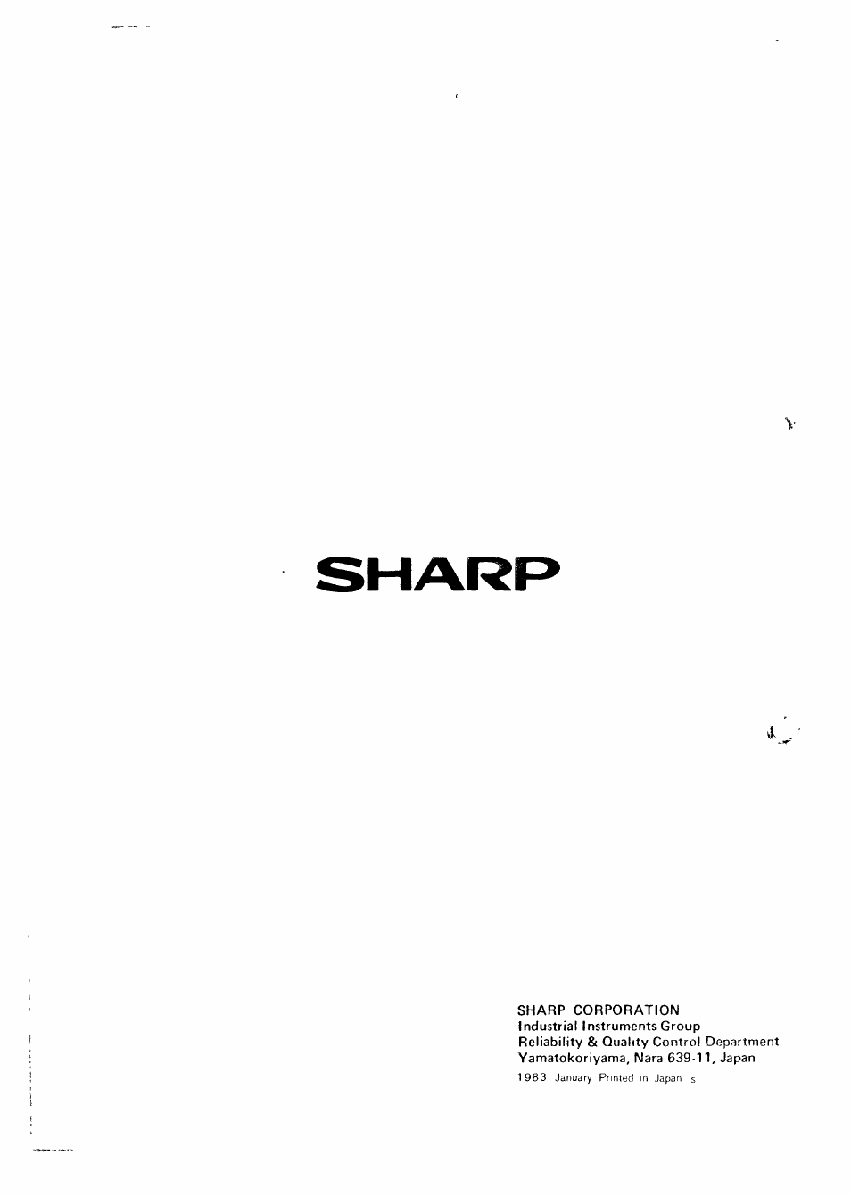 Sharp MZ-3500 User Manual | Page 116 / 116