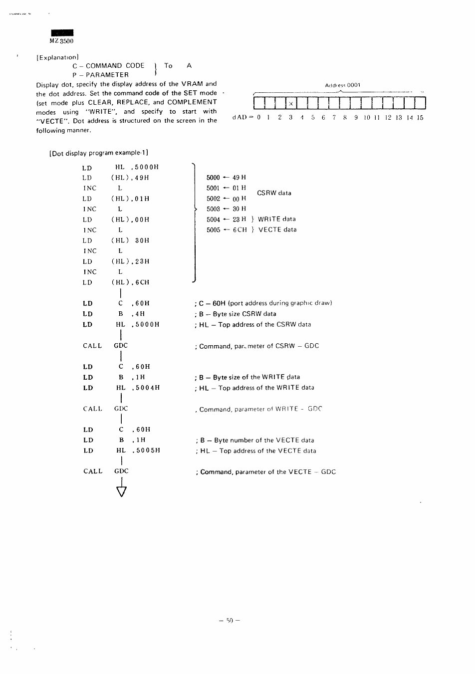 Mz3500 | Sharp MZ-3500 User Manual | Page 45 / 116