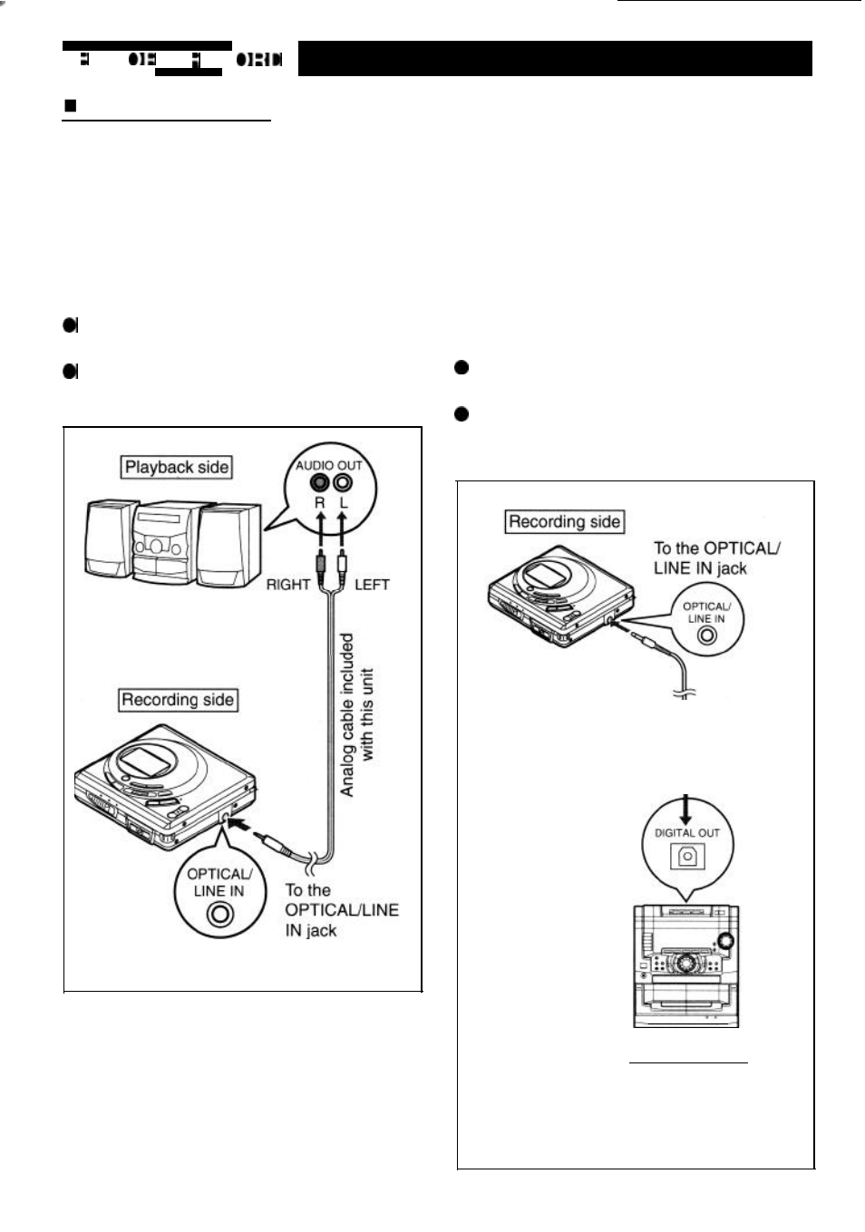 Playback side | Sharp MD-MT821 User Manual | Page 9 / 44