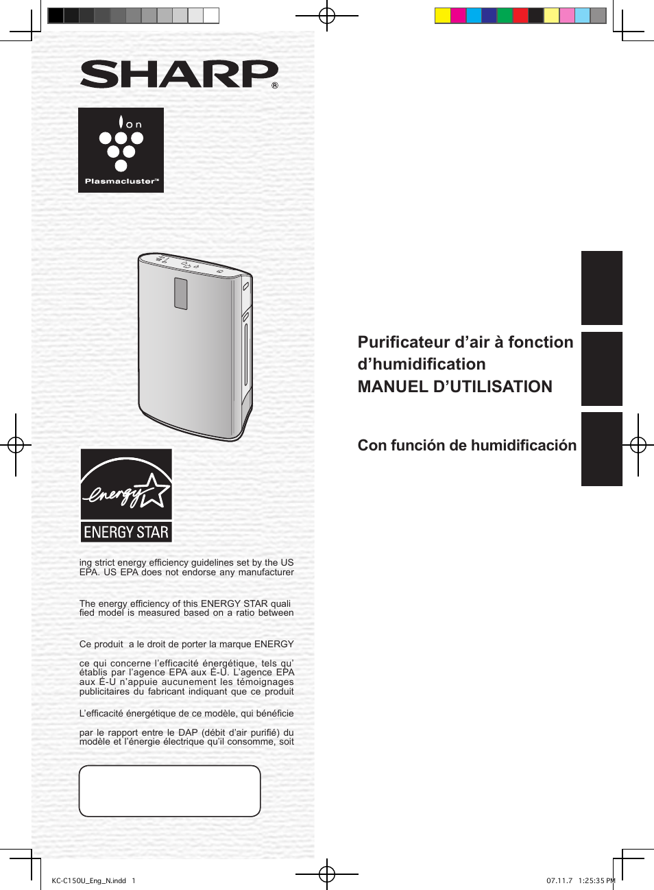 Sharp KC-C150U User Manual | 64 pages