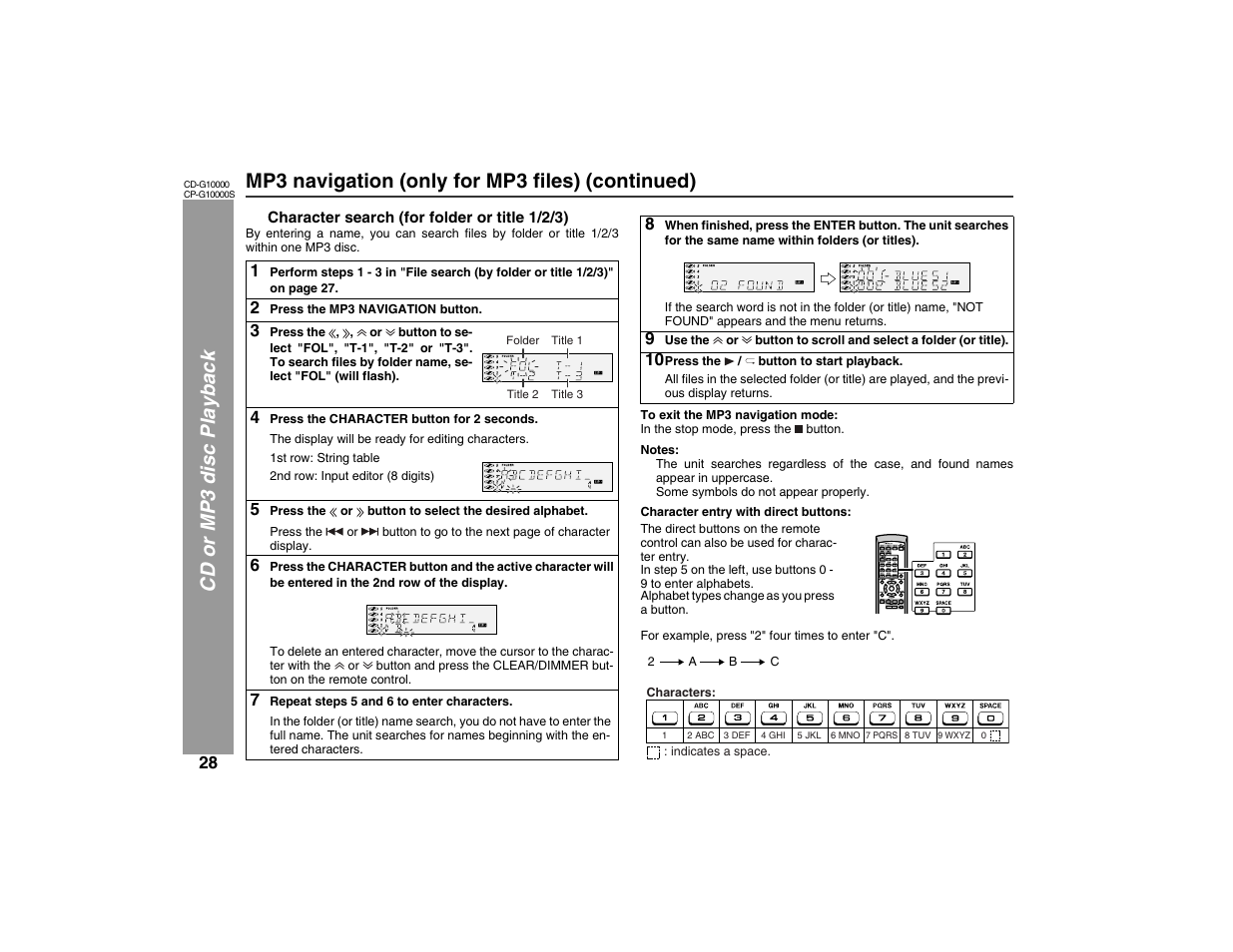 Sharp CP-G10000S User Manual | Page 28 / 47