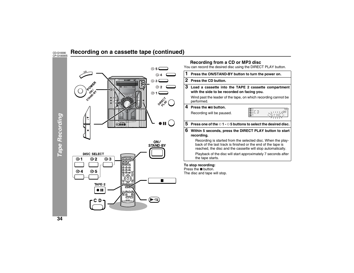 Sharp CP-G10000S User Manual | Page 34 / 47