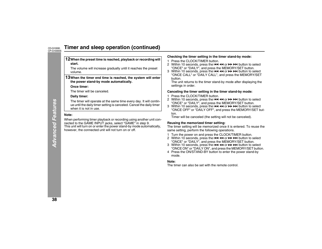 Sharp CP-G10000S User Manual | Page 38 / 47