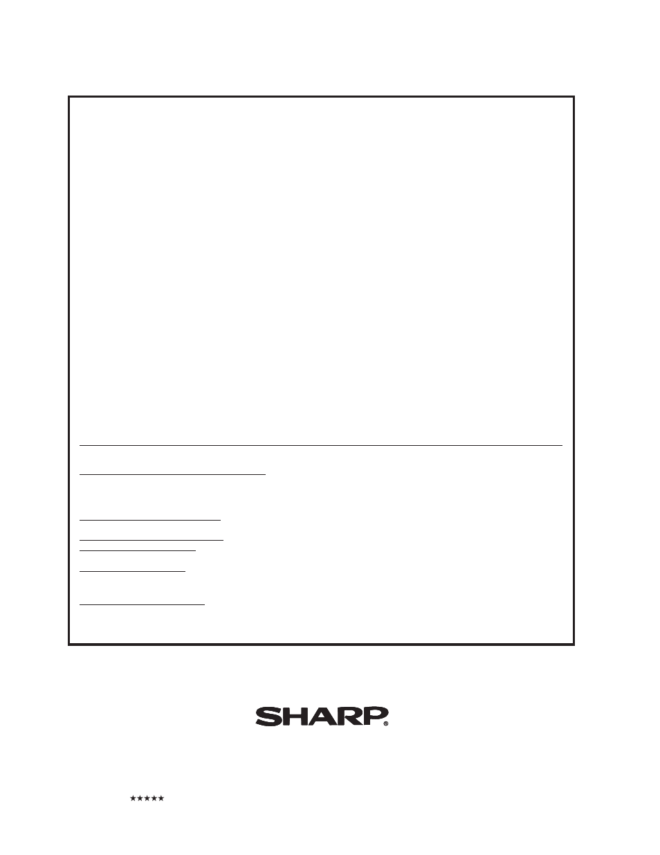 Consumer limited warranty, Sharp electronics corporation, Sharp corporation | Sharp DV-SL20U User Manual | Page 20 / 20