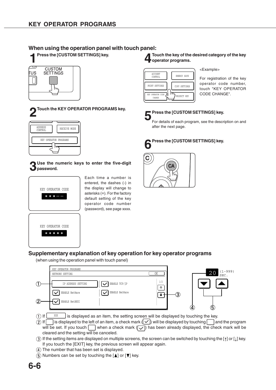 Key operator programs | Sharp AR-350 User Manual | Page 102 / 118