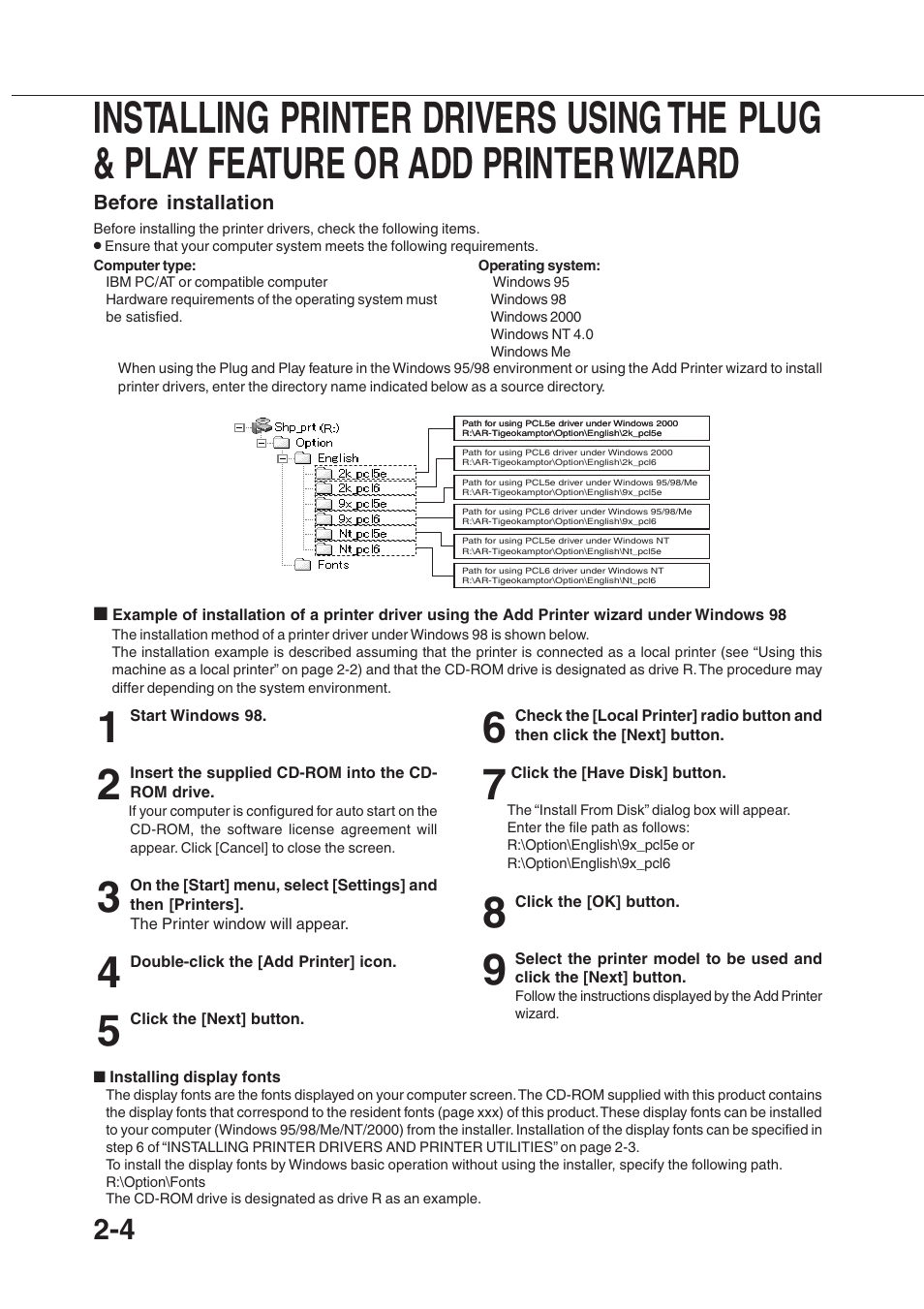 Sharp AR-350 User Manual | Page 40 / 118