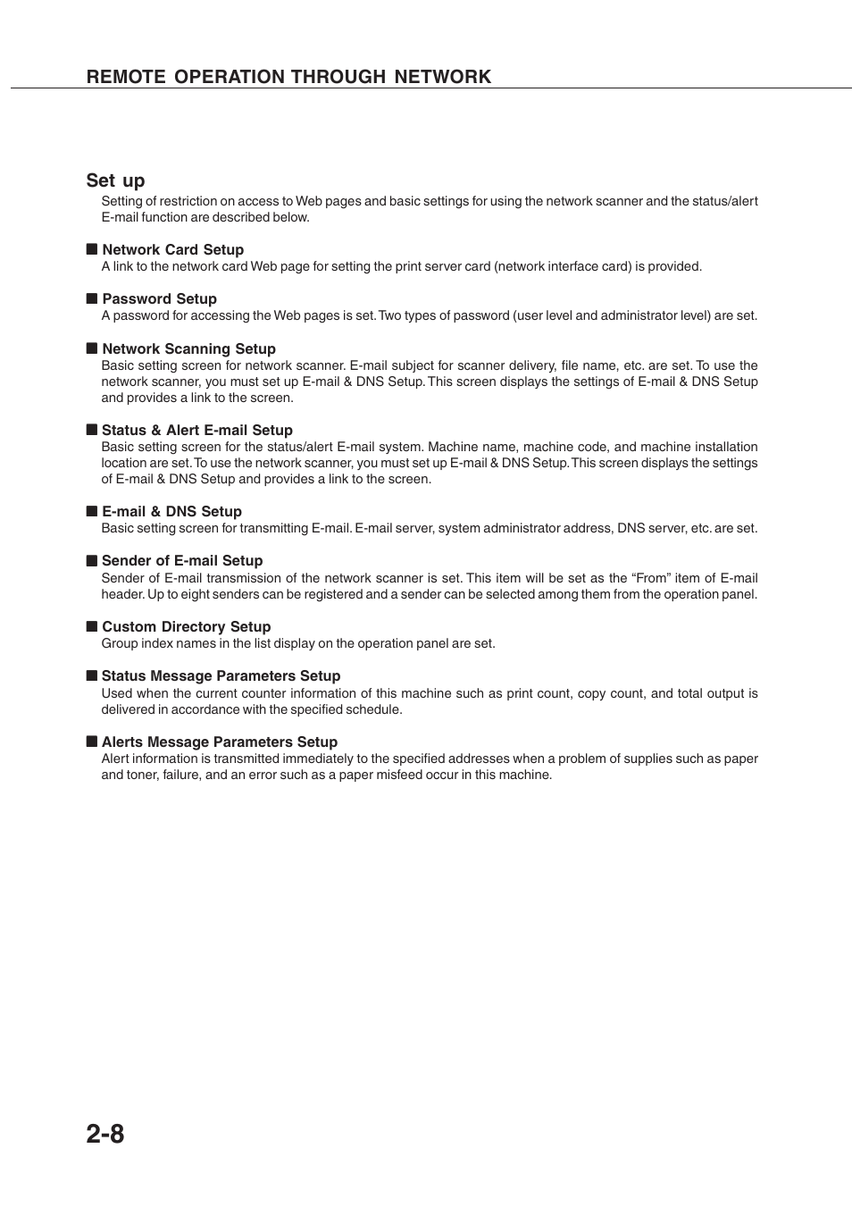 Remote operation through network set up | Sharp AR-350 User Manual | Page 44 / 118