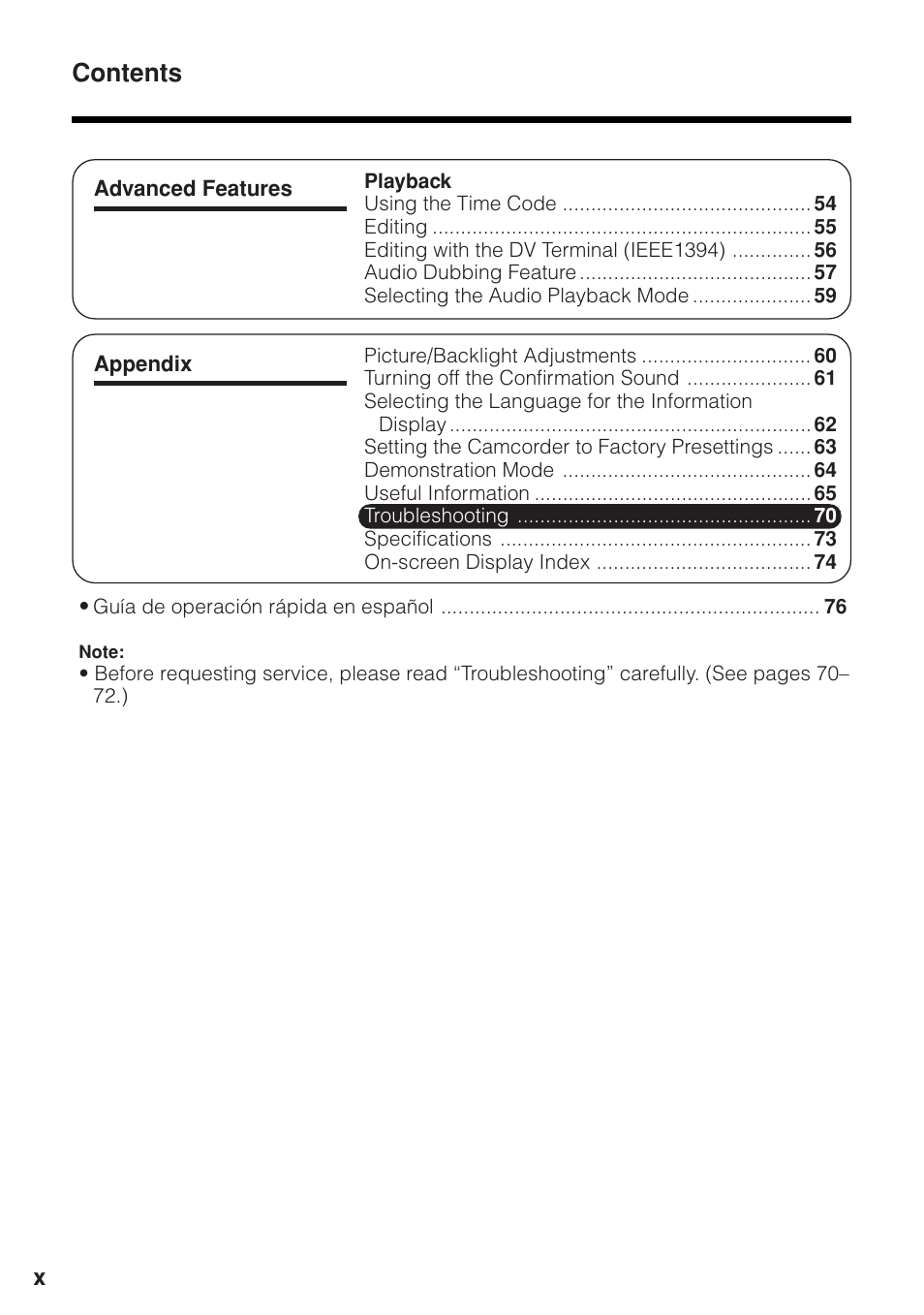 Sharp VL-Z1U User Manual | Page 10 / 103