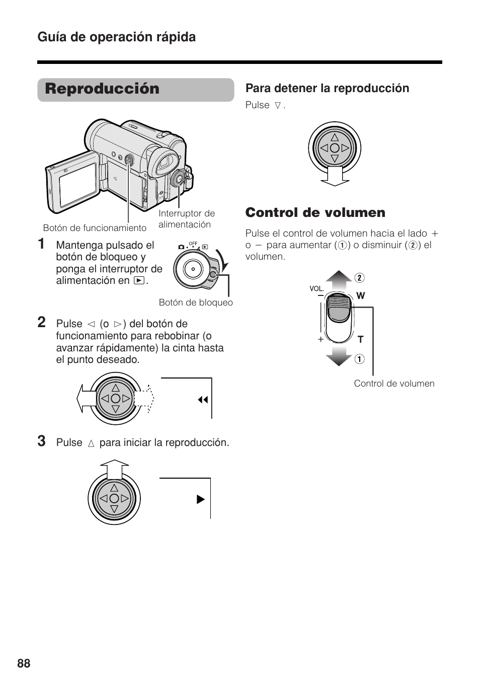 Reproducción 1 | Sharp VL-Z1U User Manual | Page 102 / 103