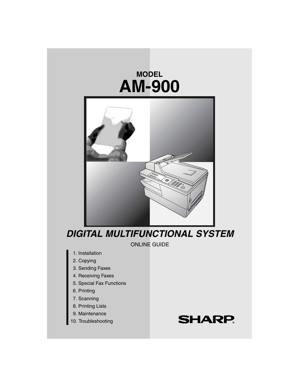 Sharp AM-900 User Manual | 161 pages