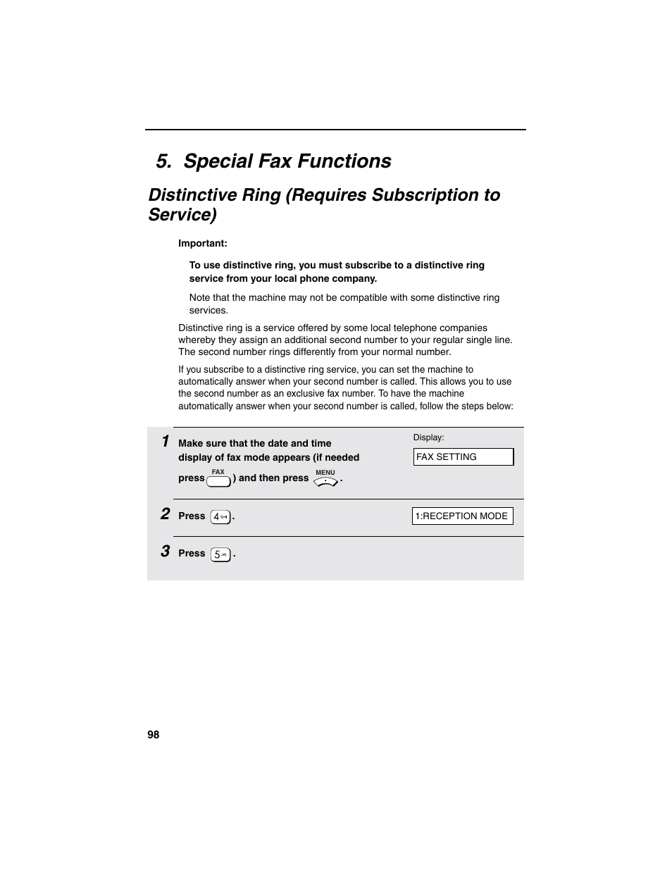 Special fax functions | Sharp AM-900 User Manual | Page 100 / 161