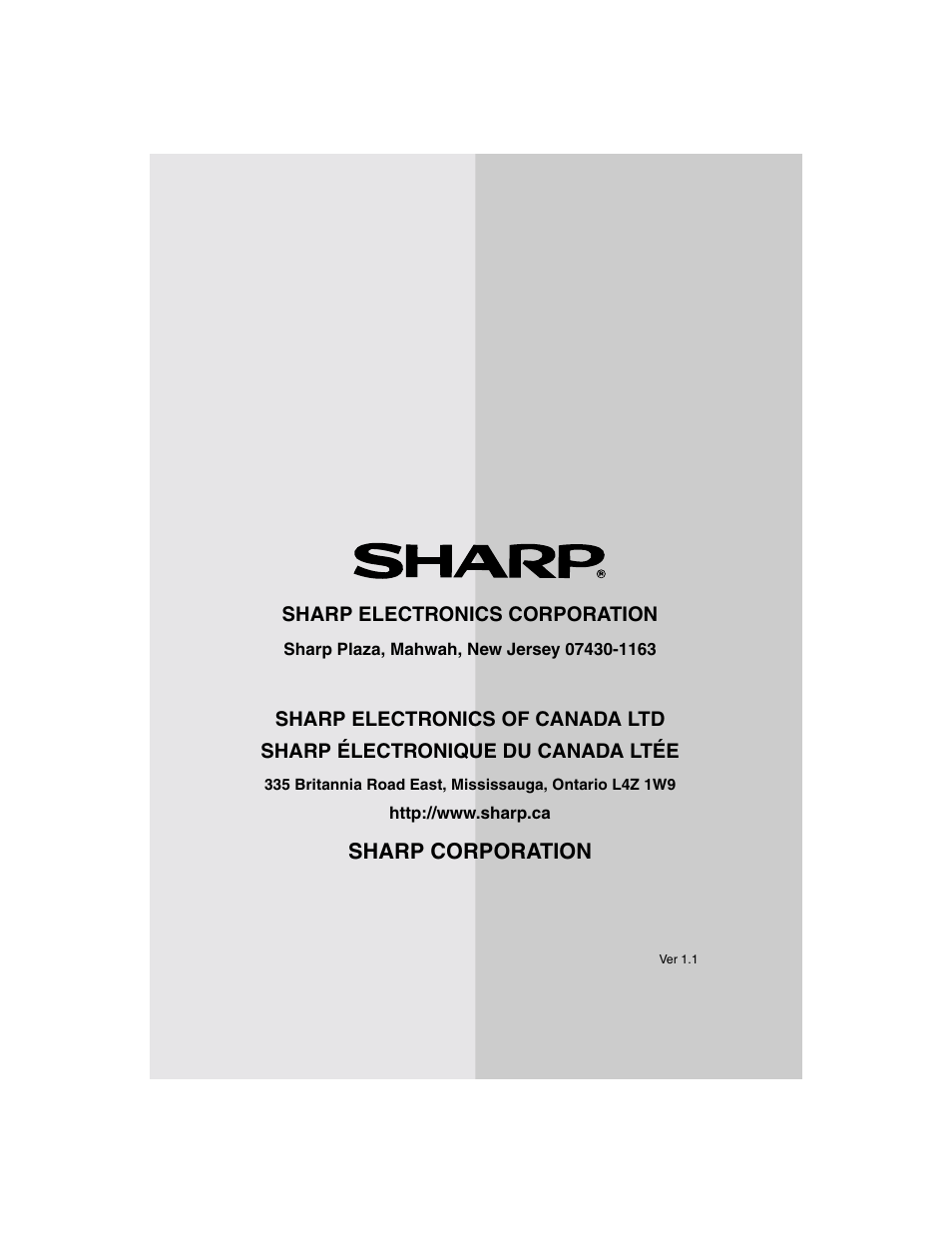 Sharp AM-900 User Manual | Page 161 / 161