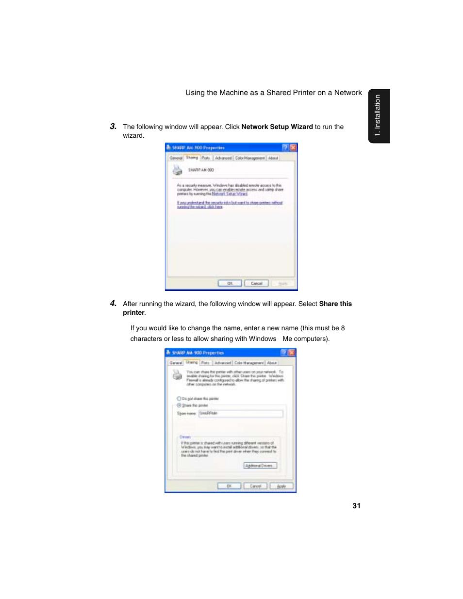 Sharp AM-900 User Manual | Page 33 / 161